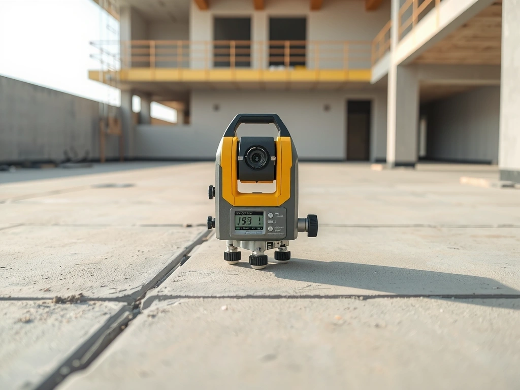 Laserové měření na stavbě